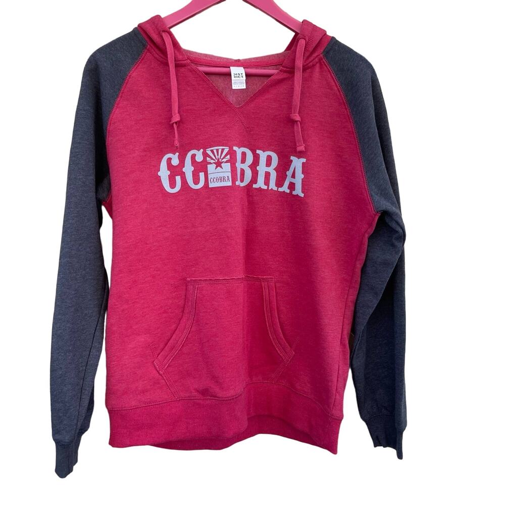 Arizona Cowboys & Cowgirls Open Barrel Racing Assn Red Black District Hoodie L
